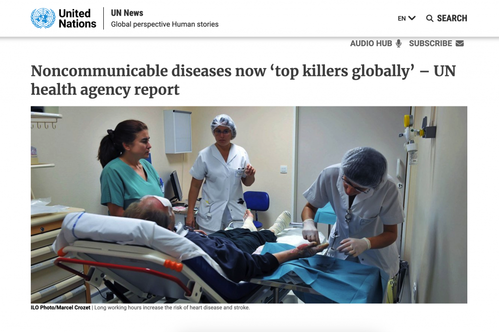 Noncommunicable diseases now ‘top killers globally’ – UN health agency report